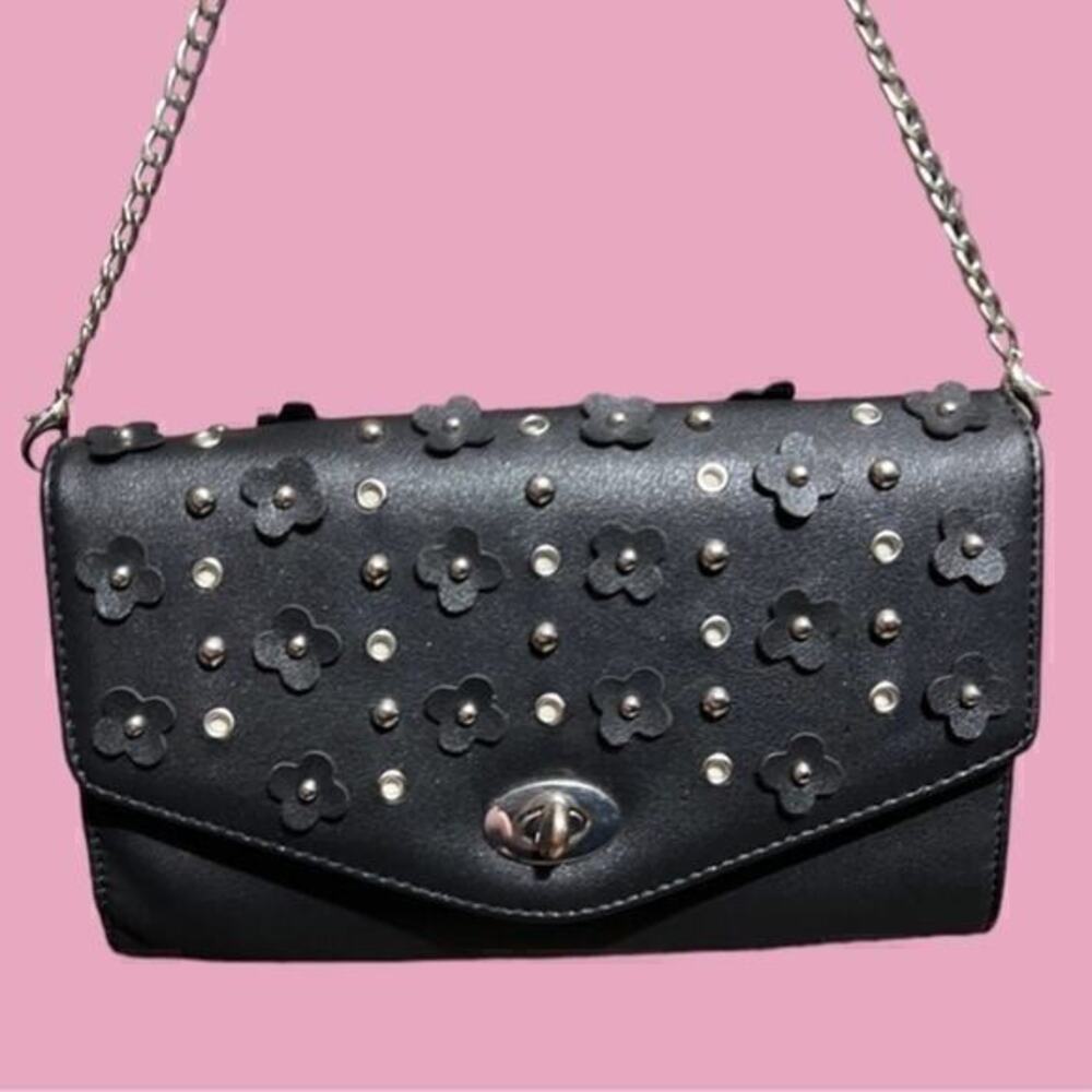 ▶️ Catherine Malandrino ◀️ Belle Clutch black and silver